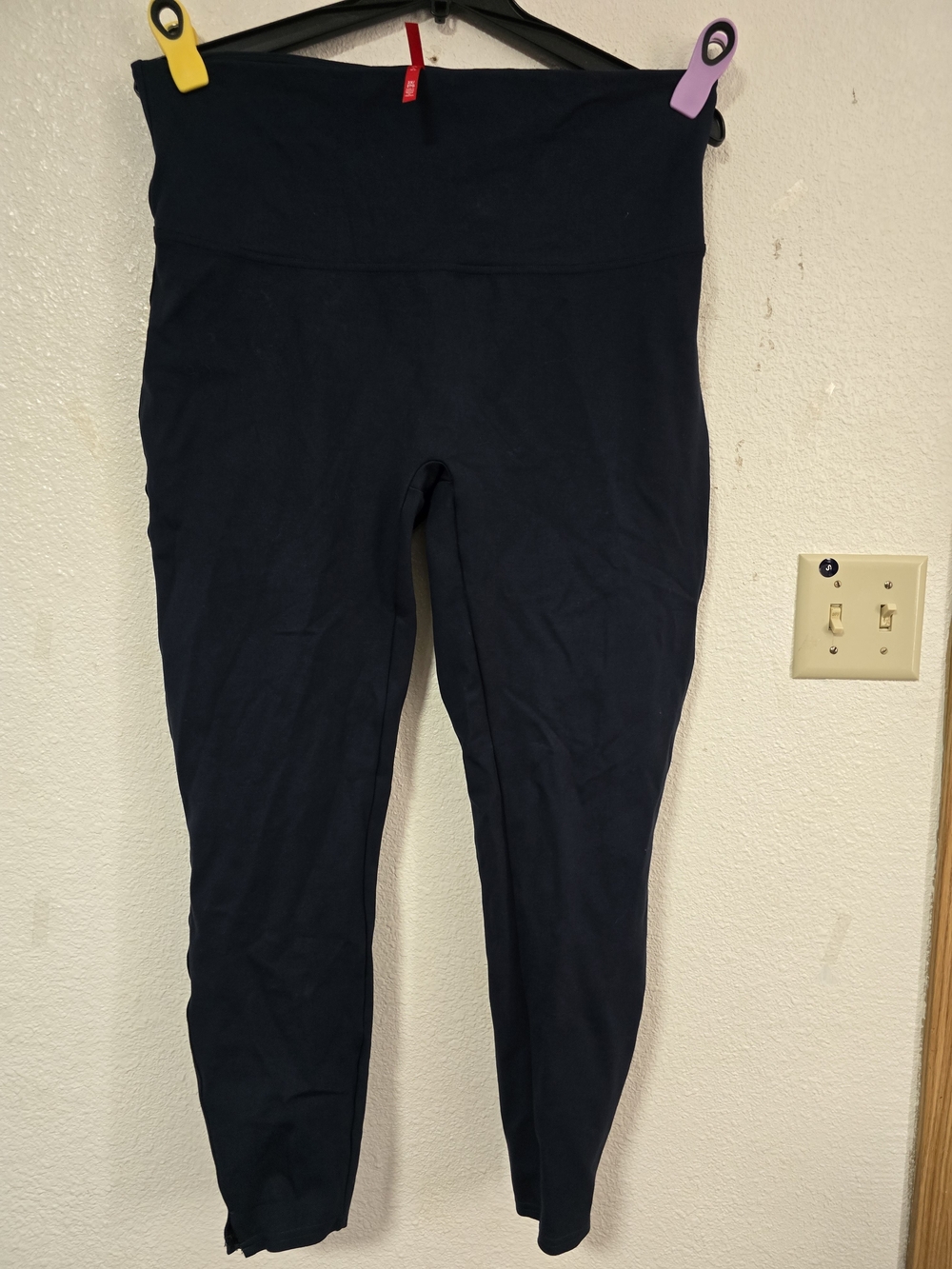 SPANX Navy High-Waist Leggings - Picture 2 of 9